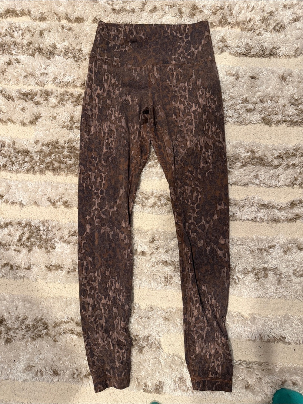 lululemon athletica Brown Animal Print Leggings